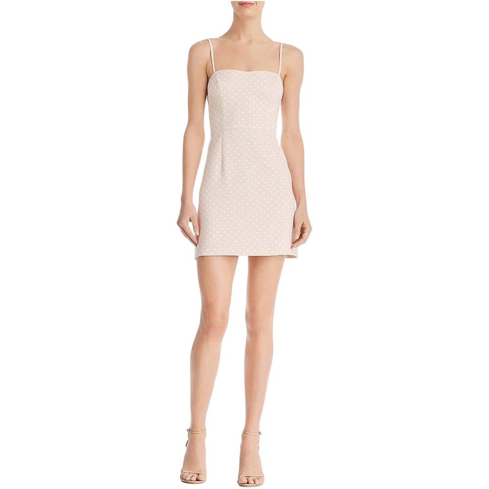 French Connection Whisper Blush Polka Dot Mini Dress